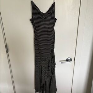 Black Polka Dot Slip midi Dressy